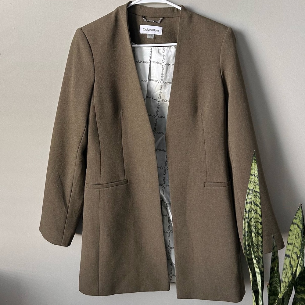Army Green Calvin Klein Blazer.